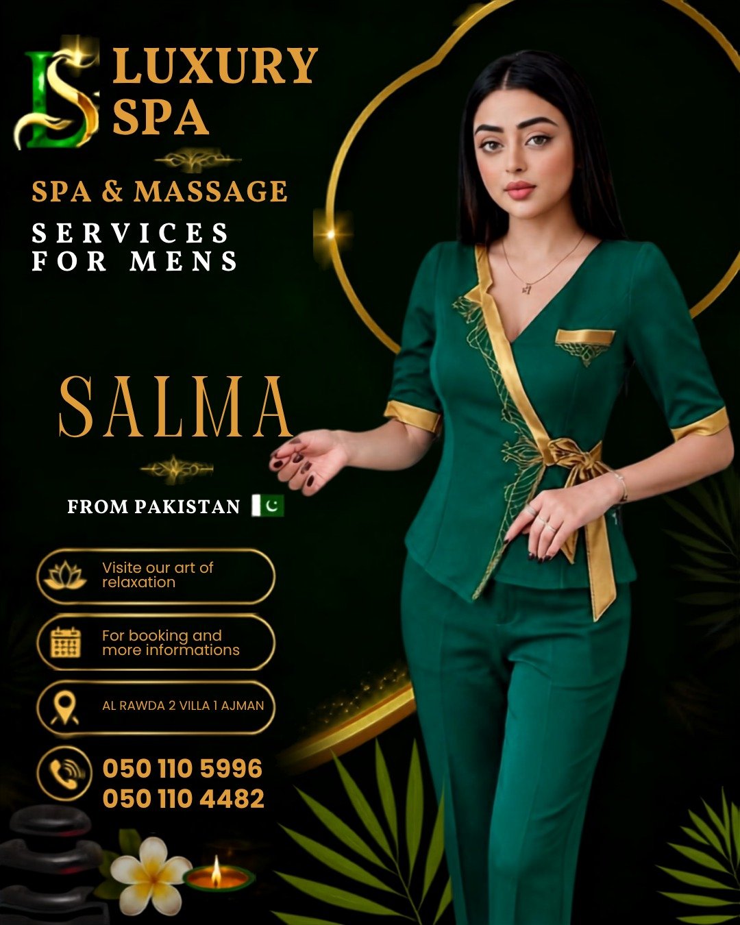 Luxury Spa massage therapist Salma in Ajman